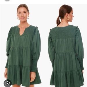 Tuckernuck Deep Green Long Sleeve Dress